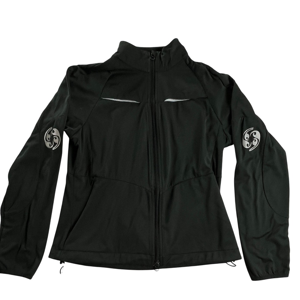 Athleta Queen of the Mountain Running Cycling Jacket Reflective Black M